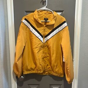 Vibe Yellow Windbreaker Bomber Style